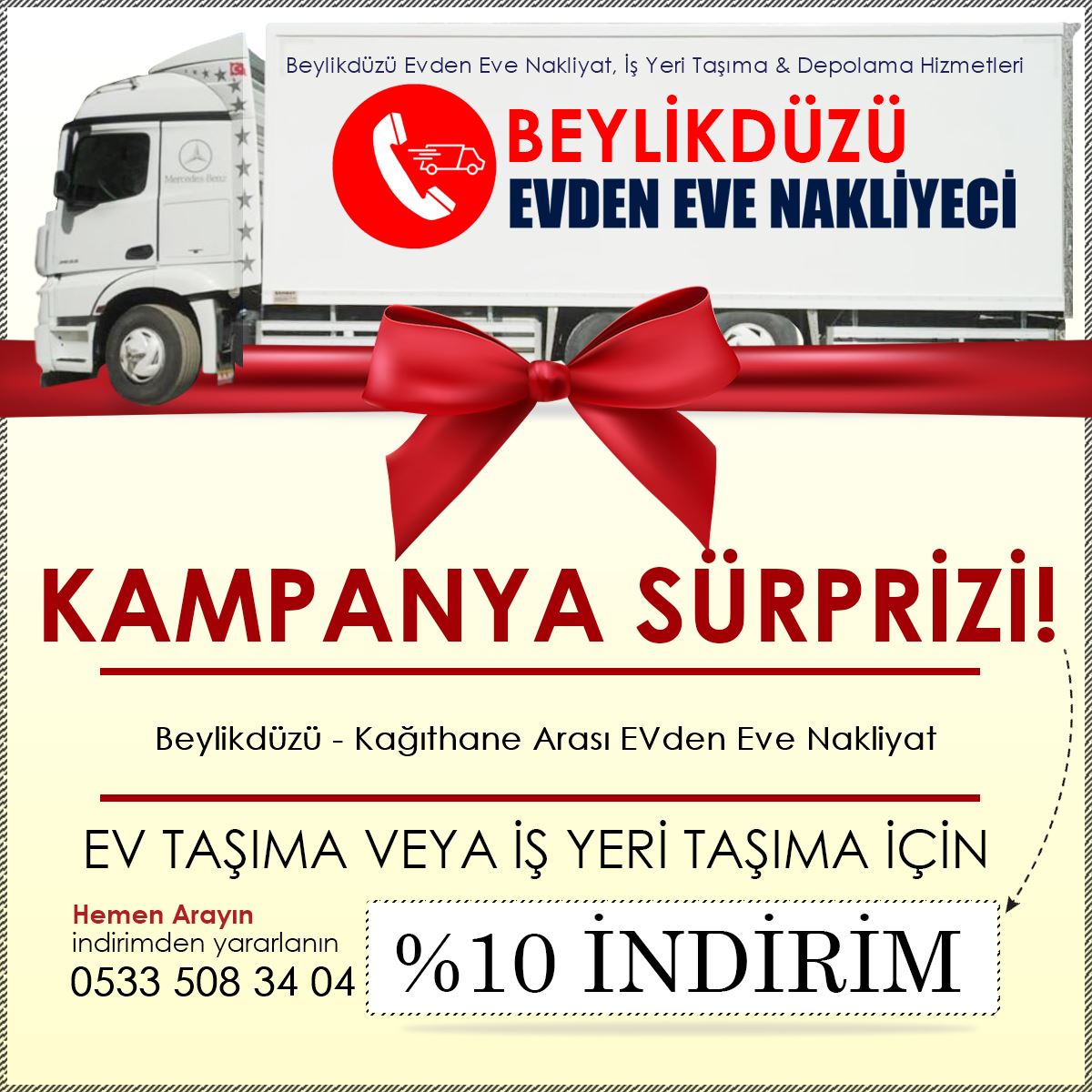 Beylikdüzü - Kağıthane Arası EVden Eve Nakliyat